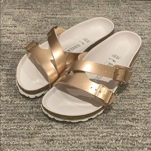 Rose Gold Metallic Birkenstocks